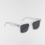 Lunettes de soleil obliques transparentes