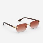 Lunettes de soleil rectangulaires