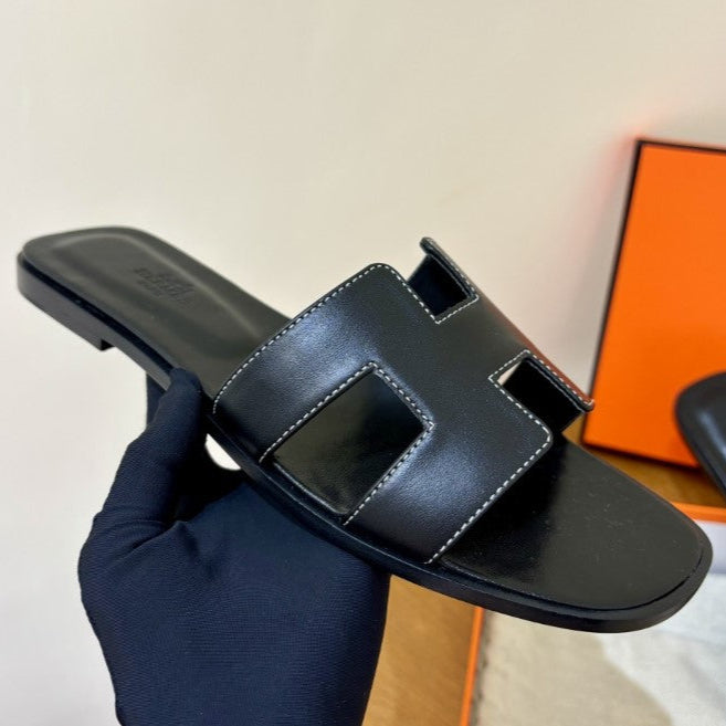 Hermes - Claquettes Noir - Image 2