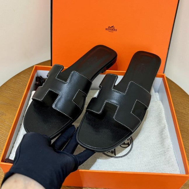 Hermes - Claquettes Noir - Image 4