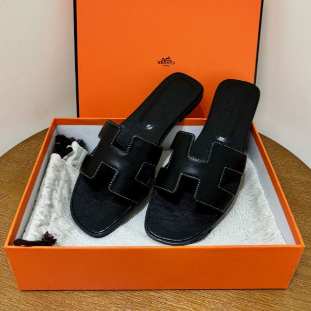 Hermes - Claquettes Noir - Image 5