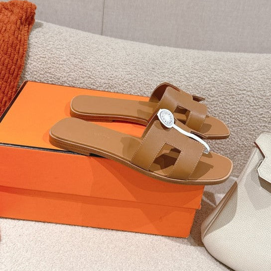 Hermes - Claquettes Gold - Image 4