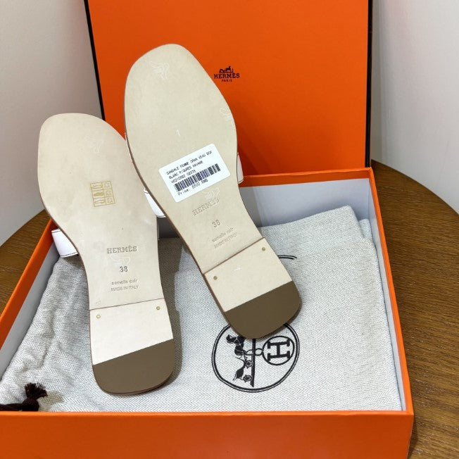 Hermes - Claquettes Blanc - Image 8