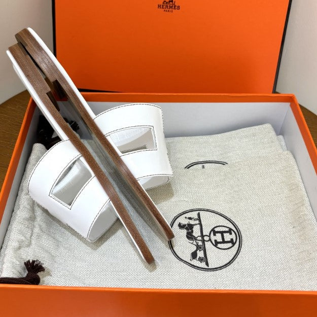 Hermes - Claquettes Blanc - Image 5