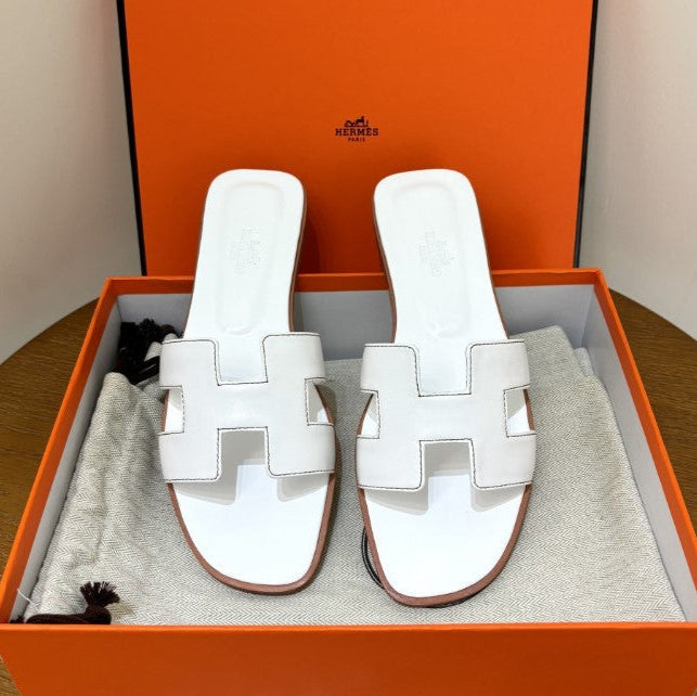 Hermes - Claquettes Blanc - Image 4