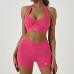 Ensemble Alo Rose Vif Halter Ruché