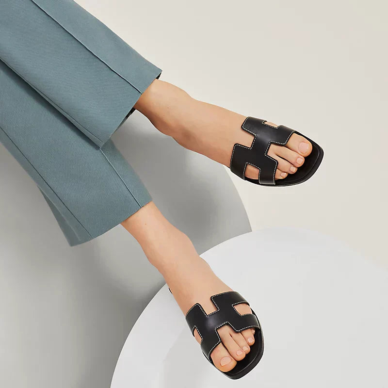 Hermes - Claquettes Noir - Image 3