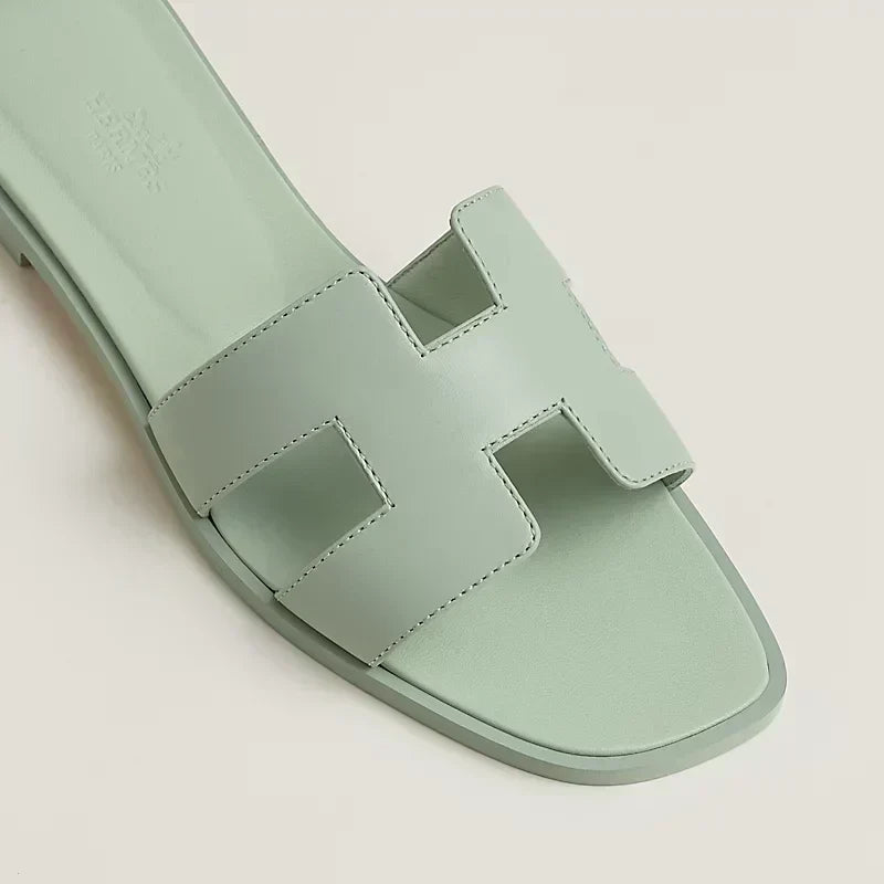 Hermes - Claquettes Vert d'eau - Image 3