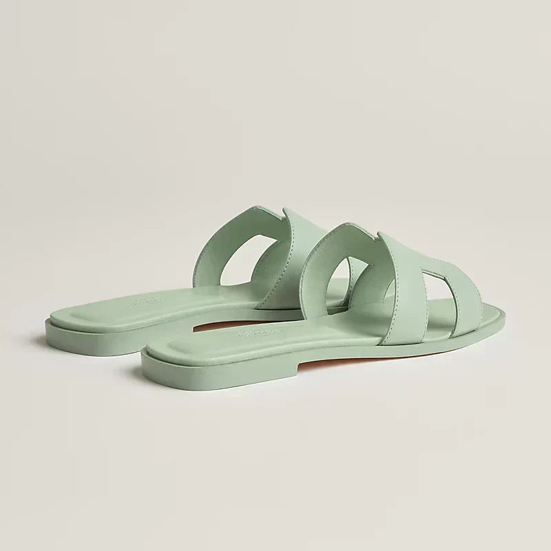 Hermes - Claquettes Vert d'eau - Image 4