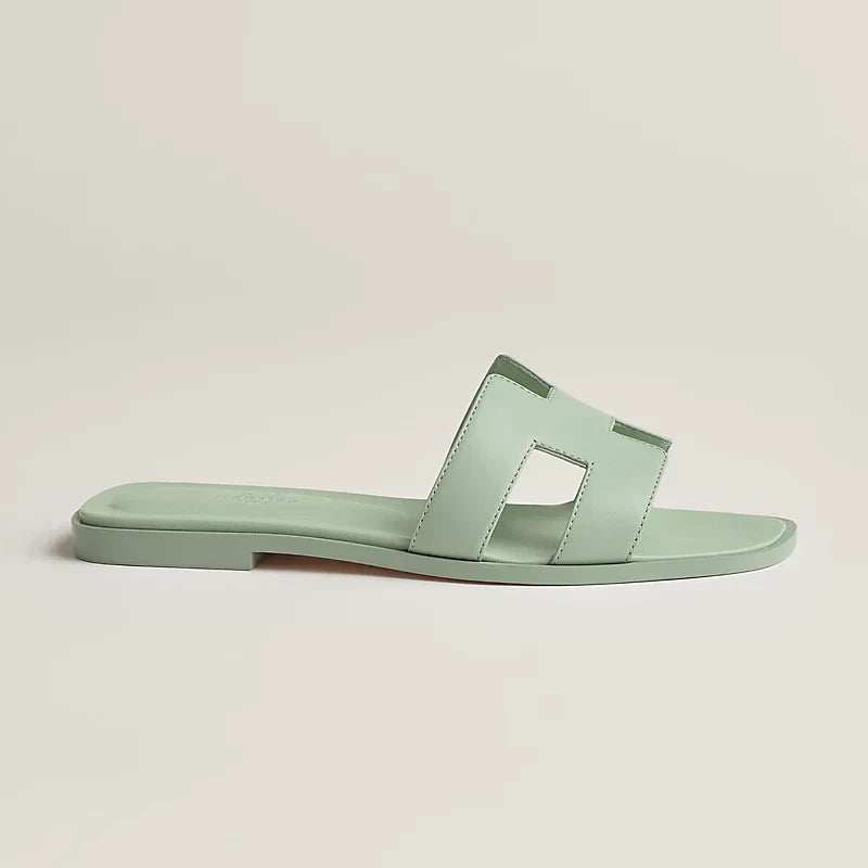 Hermes - Claquettes Vert d'eau - Image 5