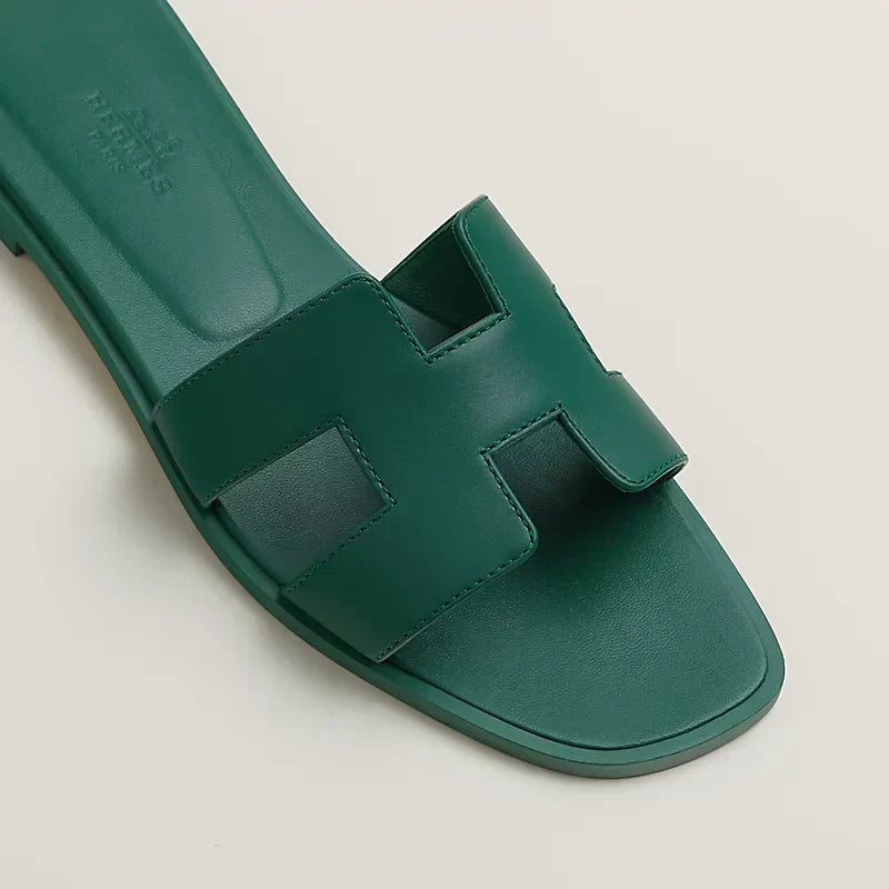 Hermes - Claquettes Vert viride - Image 3