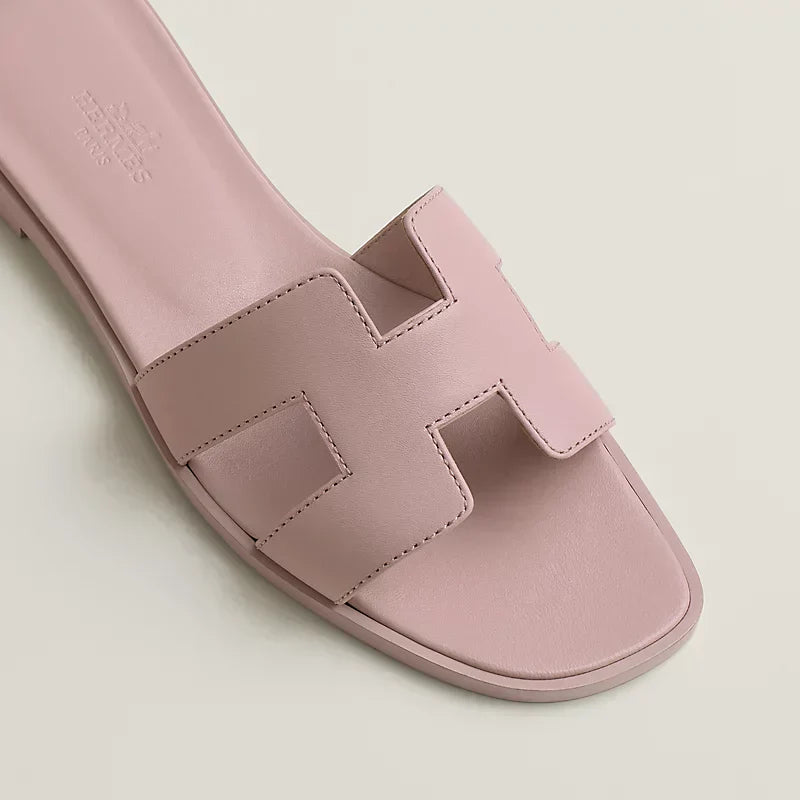 Hermes - Claquettes Rose Cancan - Image 3