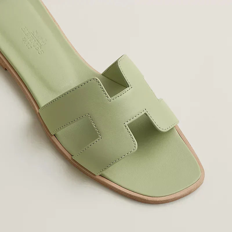 Hermes - Claquettes Vert de mer - Image 3
