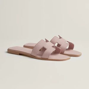 Hermes - Claquettes Rose porcelaine